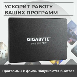 SSD накопитель Gigabyte 2.5" 256GB Client SSD GP-GSTFS31256GTND SATA 6Gb/s, 520/500, IOPS 80/85K, MTBF 2M, TLC, DRAM less, 100TBW, RTL {40}